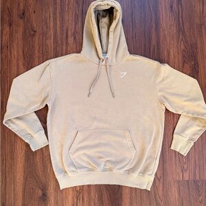 Gymshark Training Boyfriend Hoodie - Cement Brown - Size S